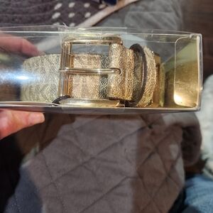 Michael Kors Gold Belt